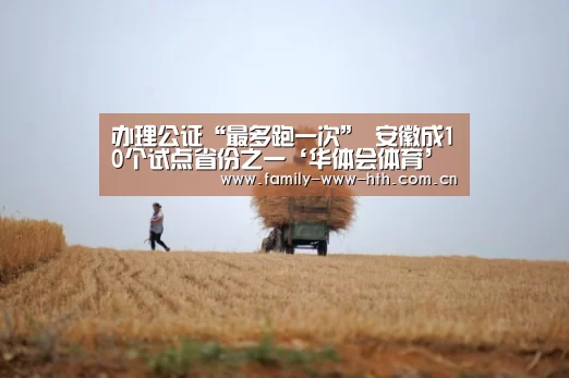 办理公证“最多跑一次” 安徽成10个试点省份之一‘华体会体育’(图1) 华体会体育