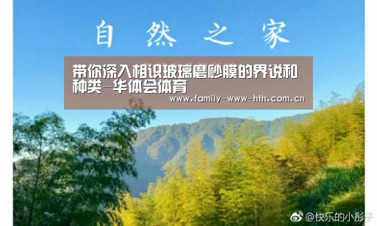 
带你深入相识玻璃磨砂膜的界说和种类-华体会体育